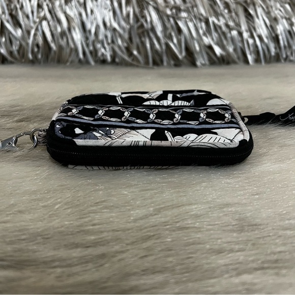 VERA BRADLEY Camilla 2012 Tech Case Wristlet Phone Coin ID Black Lipstick Case - Picture 4 of 7